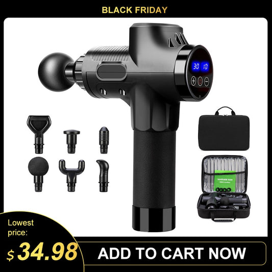 High frequency Massage Gun Muscle Relax Body Relaxation Electric Massager with Portable Bag Therapy Gun for fitness