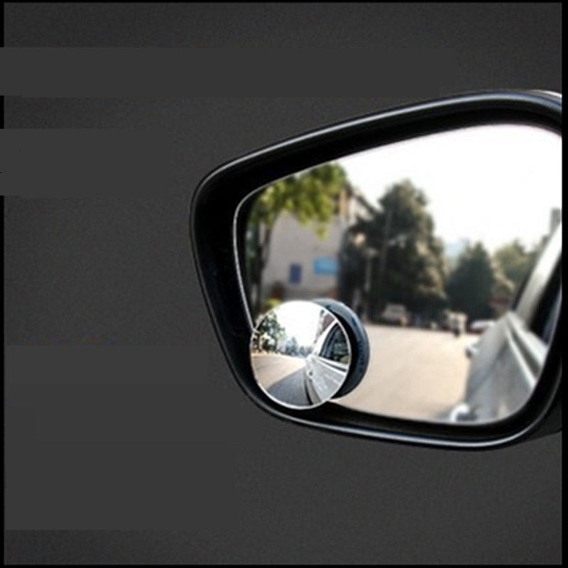 360 Degree HD Blind Spot Mirror For Car Reverse Frameless Ultrathin Wide Angle Round Convex Rear View Mirror Car Accessories